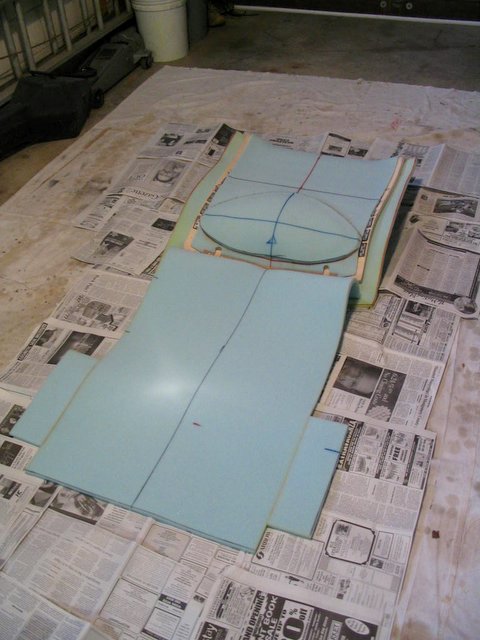 Adding Final Layer of Foam to Back